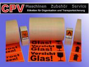 Etiketten für die Transportsicherung, 145 x 50 mm, Verschiedene Druckbilder 