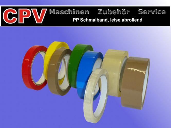6 x PP Schmalband, 19 mm Bandbreite, Verschiedene Farben 